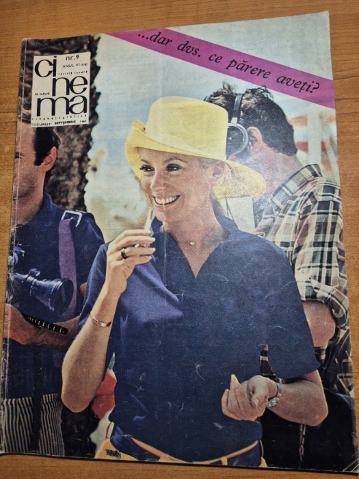 revista cinema septembrie 1968 - art. liviu ciulei ,lucian pintilie ,irina petrescu,ion marinescu