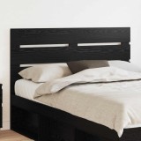 vidaXL Tăblie cap cu headboard Stejar Negru 150 cm Lemn compozit 887530
