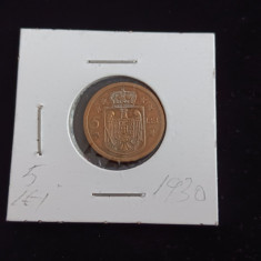 M1 C10 - Moneda foarte veche 42 - Romania - 5 lei 1930 litera H