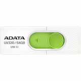 Usb flash drive adata uv320 64gb white/green retail usb 3.1