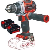 Einhell TP-CD 18/60 Li BL PXC + Twinpack - Masina de gaurit si insurubat 60 Nm + Set 2 acumulatori Li-Ion 18 V 4 Ah