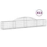 Cumpara ieftin Cosuri gabion arcuite, 13 buc., 300x30x40/60cm, fier galvanizat
