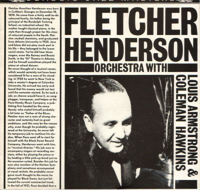 Vinil Fletcher Henderson Orchestra With Louis Armstrong &amp;amp; Coleman Hawkins (VG+) foto