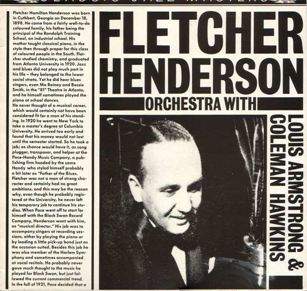 Vinil Fletcher Henderson Orchestra With Louis Armstrong &amp; Coleman Hawkins (VG+)