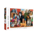 Puzzle 1000 piese, 15 Pisici, 68.3x48 cm, ATU-087131, Oem