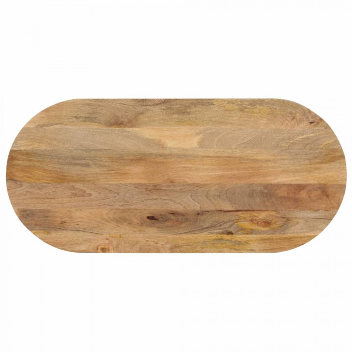 vidaXL Blat de masă oval, 120x60x2,5 cm, lemn masiv de mango