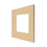 Cumpara ieftin Rama simpla Luxion din sticla securizata, aurie, pentru module compatibile