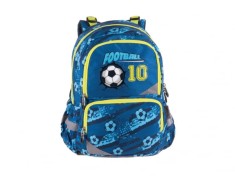 Ghiozdan anatomic pentru scoala cu 5 compartimente,model Football 10,41x28x20 cm