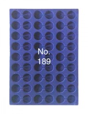 SAFE 189 Tava mare albastra pentru monede cu 54 locasuri de 29.5 mm