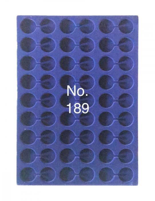 SAFE 189 Tava mare albastra pentru monede cu 54 locasuri de 29.5 mm