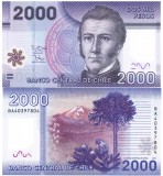 Chile 2000 Pesos 2014 P-162d Bancnota Polimer UNC