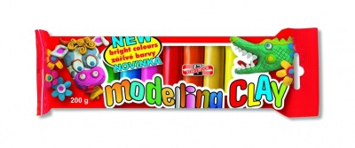 Plastilina 10 culori 200g KHN foto
