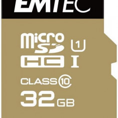 Card de memorie Emtec ECMSDM32GHC10GP, microSDHC, 32GB, Clasa 10 + Adaptor SD