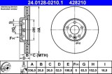 Disc frana ATE 24.0128-0210.1