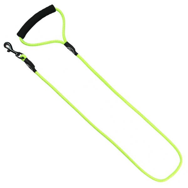 Lesă rotundă din nailon pentru c&acirc;ini, verde, S - 120 cm