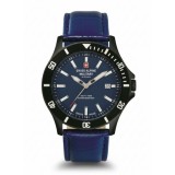 Swiss Alpine 7022.1575 , Military by Grovana Ceas Barbati 42mm Baterie cu Curea din Piele Albastră