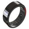 Inel Smart Premium Titan &amp; Argint &ndash; Monitorizare Fitness, Somn, Ritm Cardiac, Rezistent IP68, Mărime 11