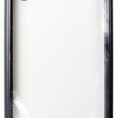 Husa Magneto neagra tip capac spate aluminiu cu magnet + spate sticla securizata pentru Samsung Galaxy A10 (SM-A105F), Galaxy M10 (SM-M105F)