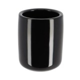 Suport Periuțe Ceramică &ndash; Negru Lucios
