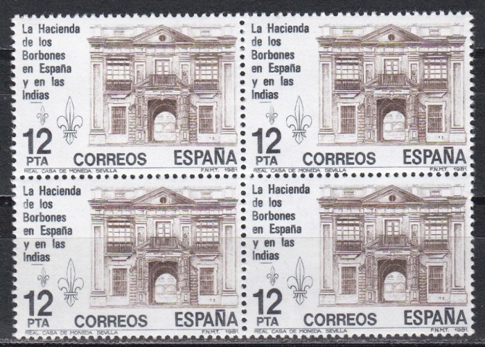 Spania 1981 - Reforma financiară, Bloc de 4, MNH