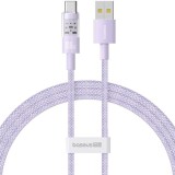 Cablu alimentare si date Baseus Gem, Fast Charging Data Cable pt. smartphone, USB la USB Type-C 100W, 1m, mov