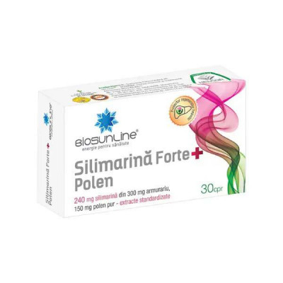 Silimarina Forte + Polen BioSunLine 30 tablete Helcor foto