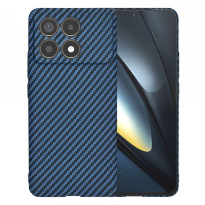Husa pentru Xiaomi Poco F6 Pro, Techsuit, Carbonite FiberShell, Turcoaz foto