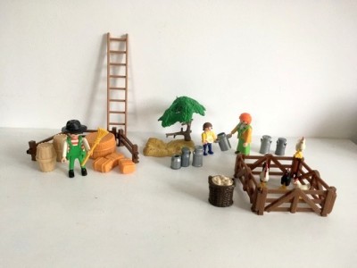 Lot Playmobil Geobra ferma: animale, oameni si accesorii (ce se vede in poze) foto