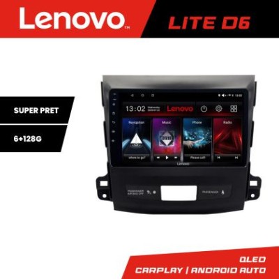 Navigatie Mitsubishi Outlander 2010 Lenovo Kit-056 8 core 6+128 GB Android Waze USB Navigatie Internet Youtube Radio CarStore Technology foto