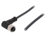 Cablu de conectare M12 &icirc;n unghi 3m 250VAC 4A PUR