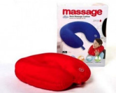 Relaxeaza-te dupa o zi grea: Perna de masaj cu vibratii pentru gat si umeri! foto