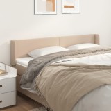 VidaXL Tăblie pat cu aripioare cappuccino 183x16x78/88 cm piele eco 3118595