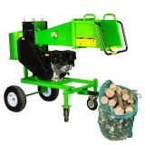 Tocator crengi pe benzina Micul Fermier 18 CP, semiprofesional, &Oslash;120 mm, cu carlig de remorcare (pentru brichete)