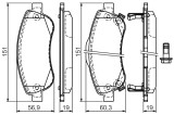 BOSCH 0 986 494 379 set placute frana,frana disc