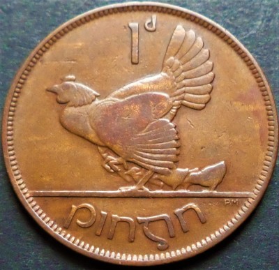 Moneda istorica 1 PINGIN - IRLANDA, anul 1928 * cod 3641 A foto