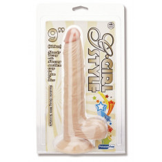 Dildo Realistic cu testicule si ventuza - 23 cm