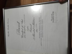 BREVET MILITAR SEMNAT .MERITUL MILITAR