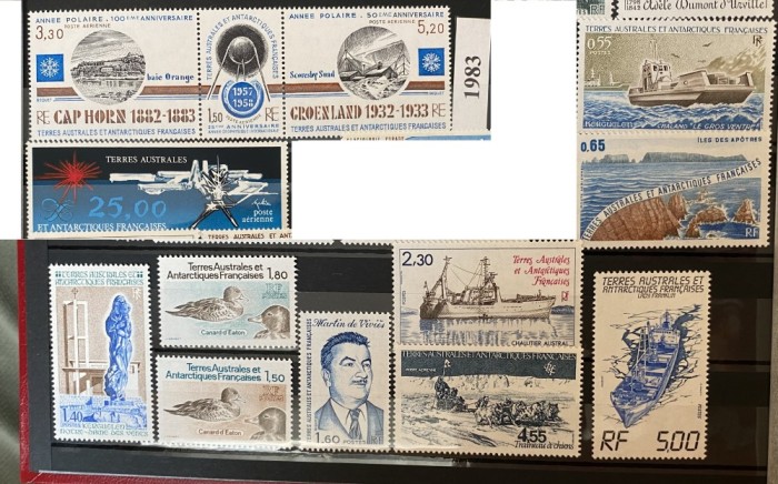 Teritoriul Sudic si Antarctic Francez (TAAF) 1983, An complet, serii MNH, Michel 169-181