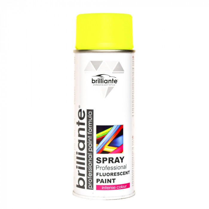 Spray Vopsea Fluorescenta Brilliante, Galben, 400ml
