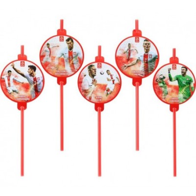 Set 5 paie de baut cu medalion, model fotbal foto