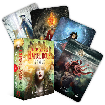 Deep Dark &amp;amp; Dangerous: The Oracle of the Beautiful Darkness (44 Full-Color Cards and 128-Page Book) foto