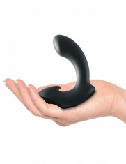 Vibrator Anal Sir Richards Control Silicone P-Spot Massager, Negru, 10 cm foto