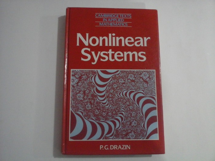 Nonlinear systems - P. G. DRAZIN - Cambridge University