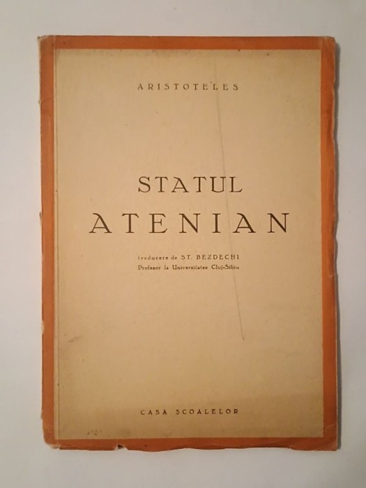 Aristoteles - Statul atenian (trad. Șt. Bezdechi) (1944)