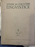 Revista Studii si cercetari lingvistice, anul XVI, nr. 4, 1965