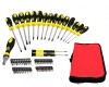 Set 59 Surubelnite Accesorii Geko G30558 CRV: Plate, PH, Torx, Patrate, Precizie, Biti, Adaptor 1/4&quot; - Otel Crom Vanadiu