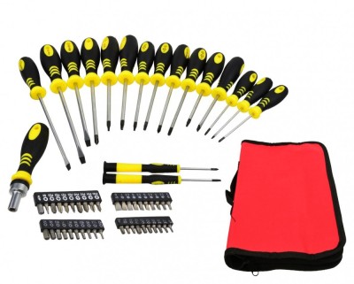 Set 59 surubelnite cu accesorii CRV, Geko G30558 foto