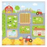 Covoras Tip Puzzle din Spuma EVA, 4 Placi Mari , Impermeabil, Material Non-Toxic , Dimensiune 120x120x1 cm,