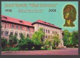 CPIB 24220 CARTE POSTALA - BARLAD. STATUIA LUI MIHAI EMINESCU, LICEUL TEORETIC EMINESCU, SEMICENTENAR 1958-2008, NECIRCULATA, Fotografie