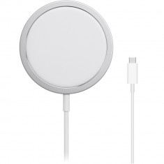 Magsafe charger incarcator wireless la USB Type-C, 15W, alb, pentru iPhone - Apple foto